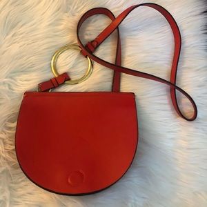 New Zara Red crossbody purse